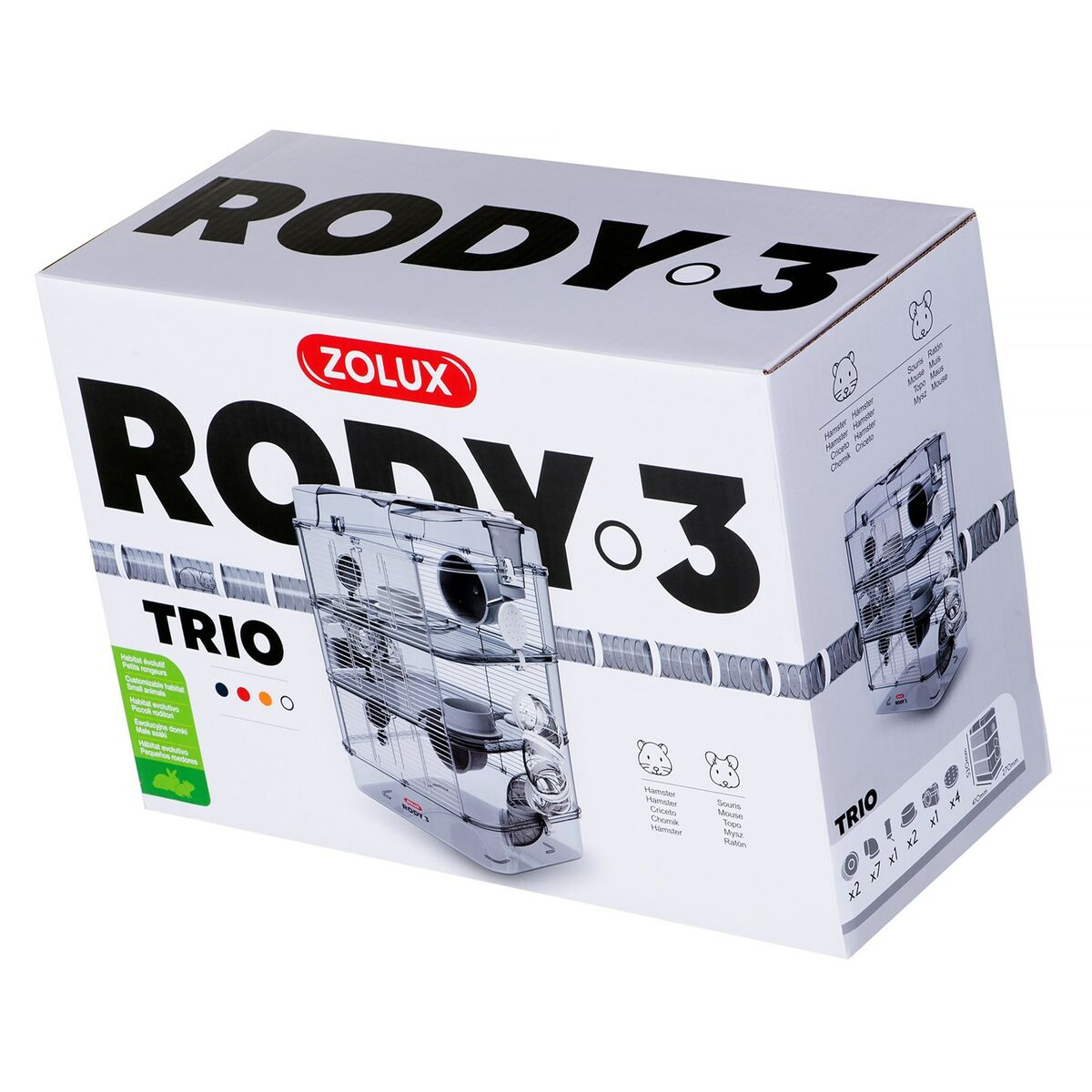 Bur Zolux Rody3 Metall Plast 41 x 36 x 27 cm (1 Delar) - 9