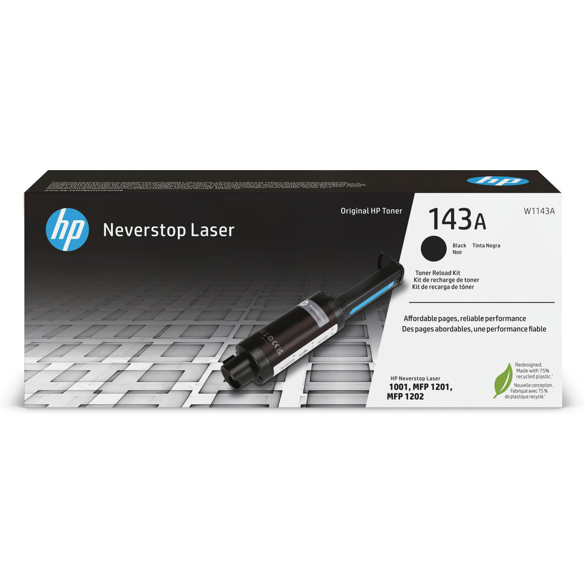 Original Toner HP W1143A Svart Toner
