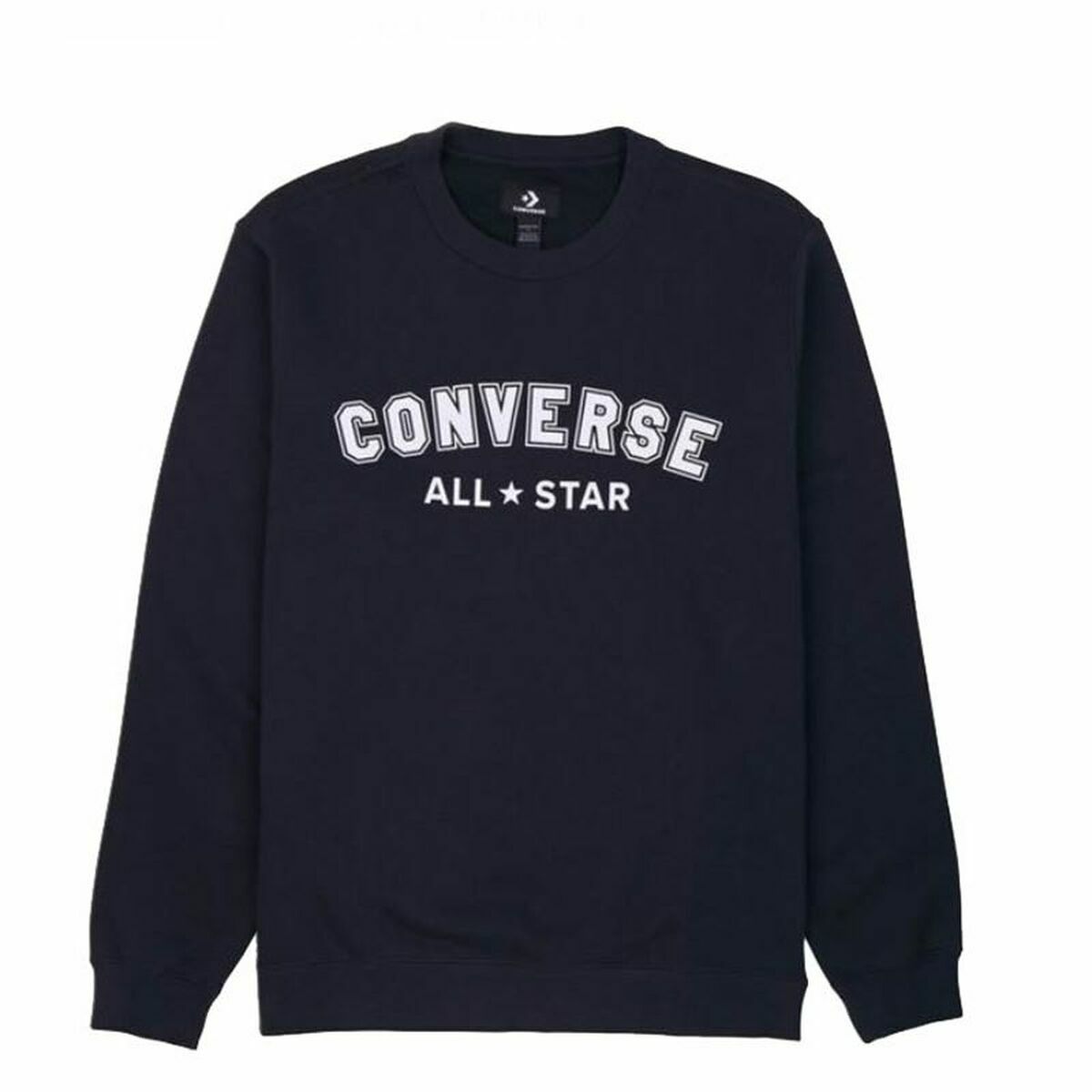Tröja utan huva Herr Converse Classic Fit All Star Single Screen Svart - 5