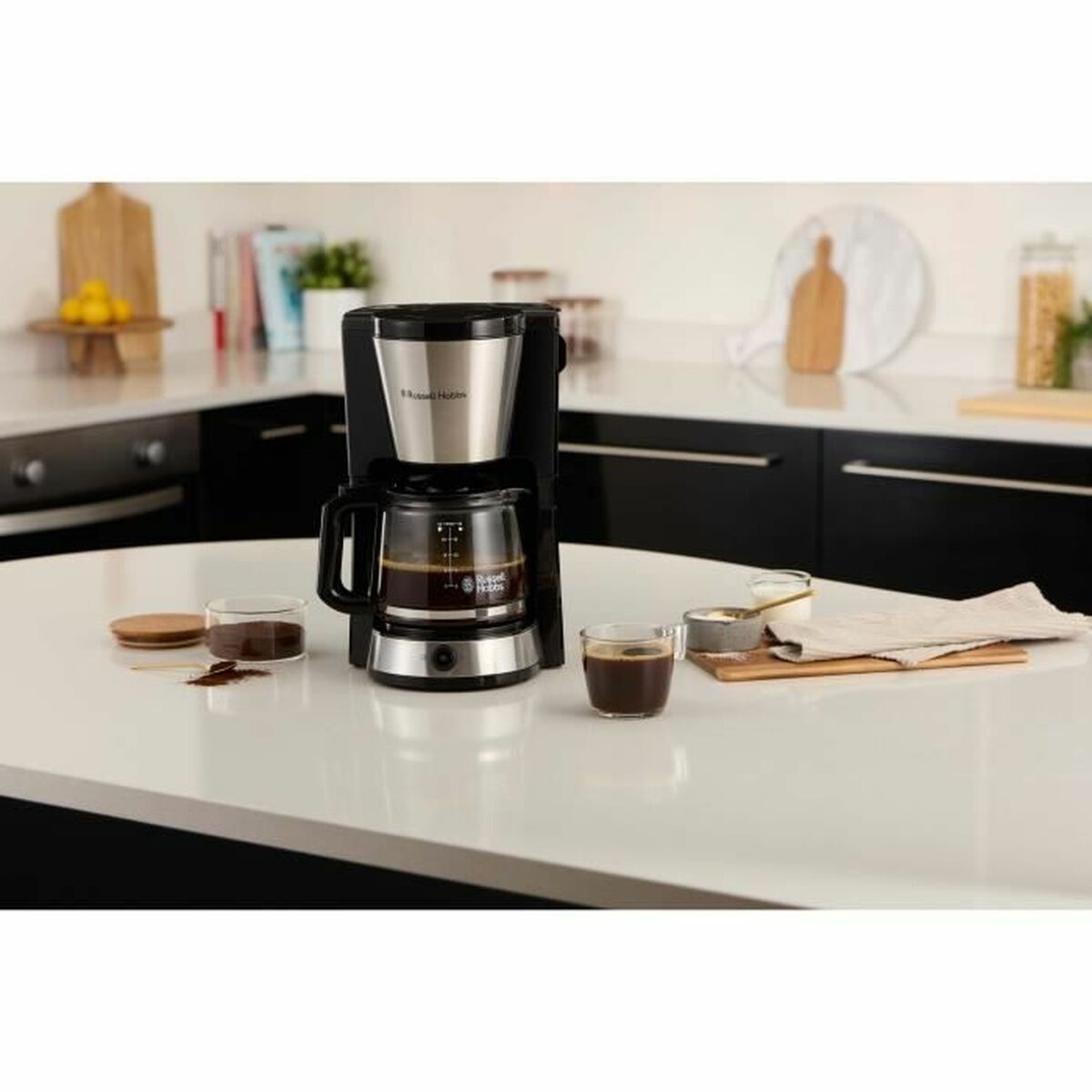 Kaffebryggare Russell Hobbs Svart Stål 1080 W 1,25 L - 2
