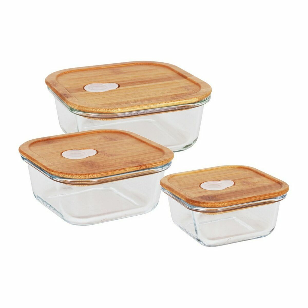 Lunchlådor, set 3 Quttin Fyrkantig - 2