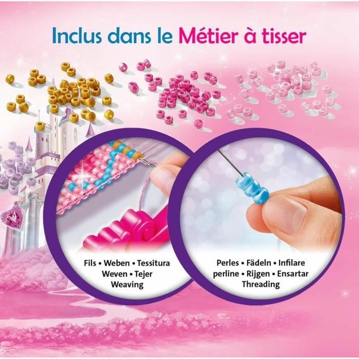 Armbands- och halsbandssats Ravensburger Disney Princesses loom Fashion creation Plast - 3