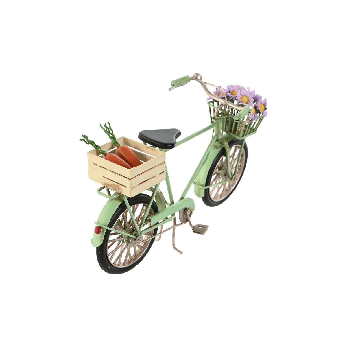Prydnadsfigur Home ESPRIT Svart Mint Cykel Vintage 24 x 9 x 13 cm (2 antal) - 2