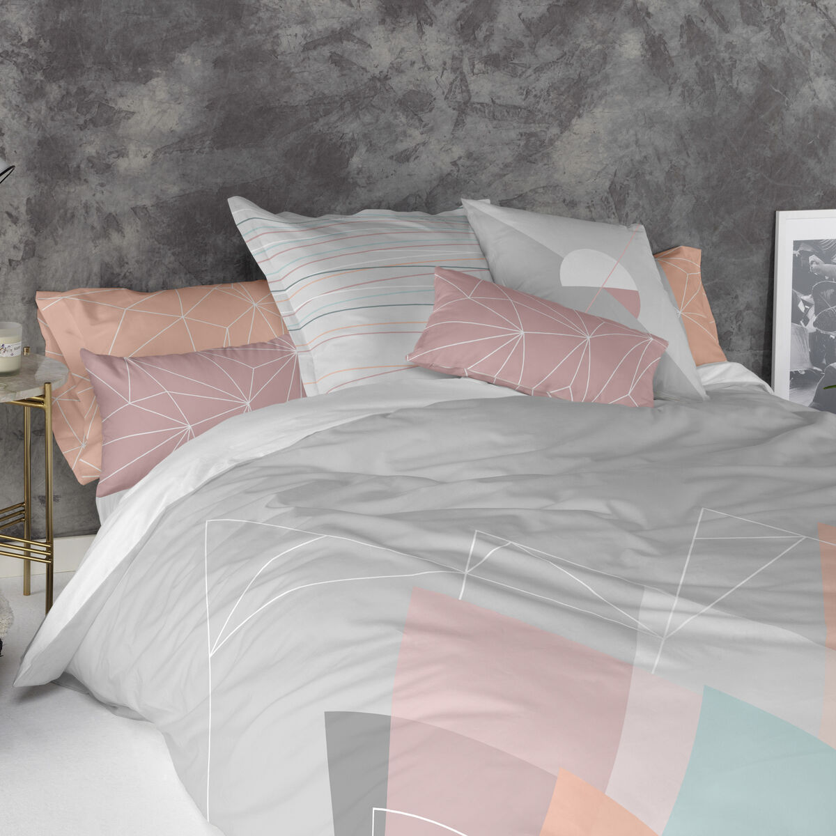 Kuddfodral HappyFriday Blanc Range  Multicolour 60 x 60 cm - 3