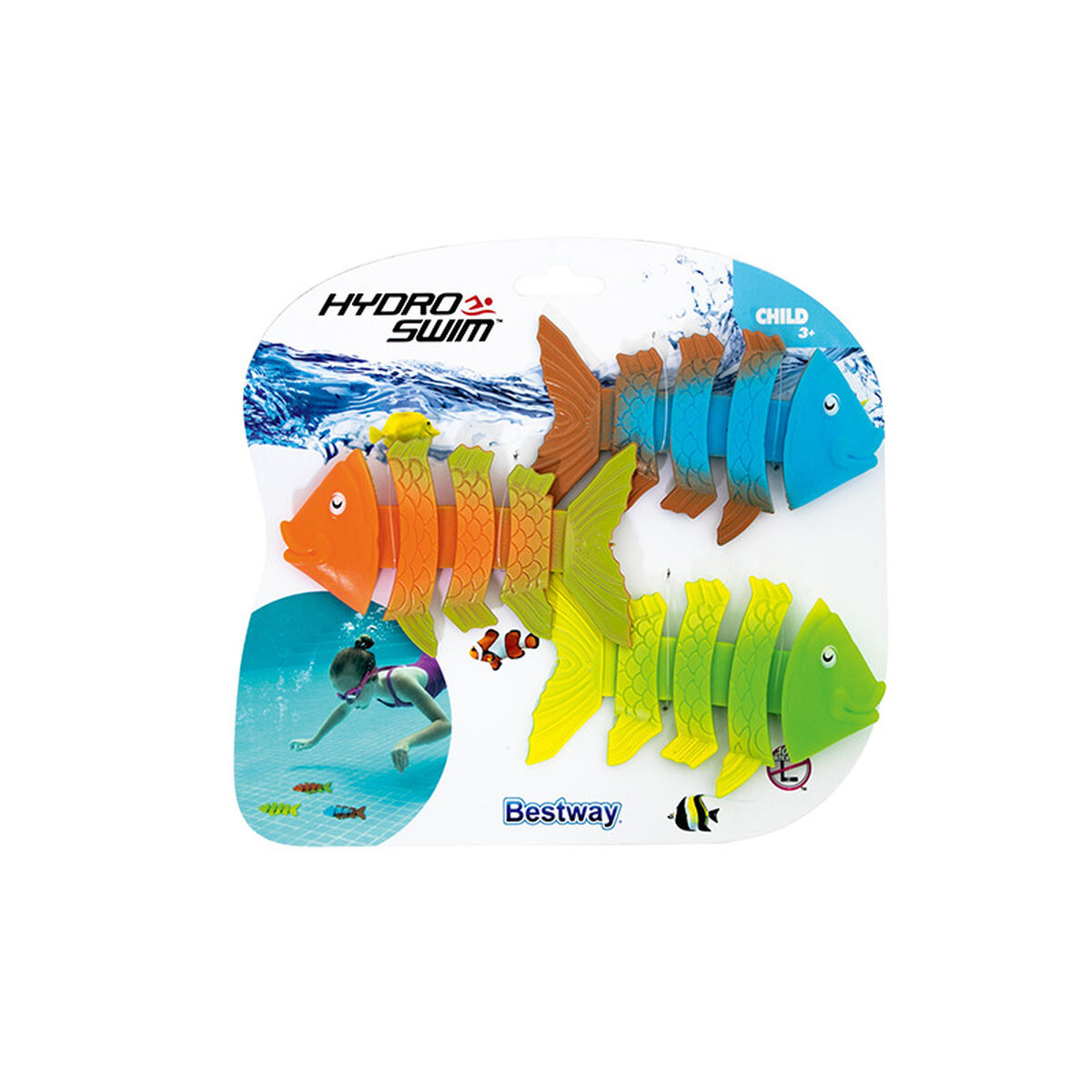 Bestway Dykningsspel Set 3 Stycken Ringar Blandade Färger +3 År Strand och Pool 26009 - 2