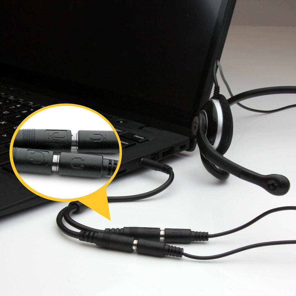 Audio Jack Adapter Startech MUYHSMFF             Svart 0,2 m - 2