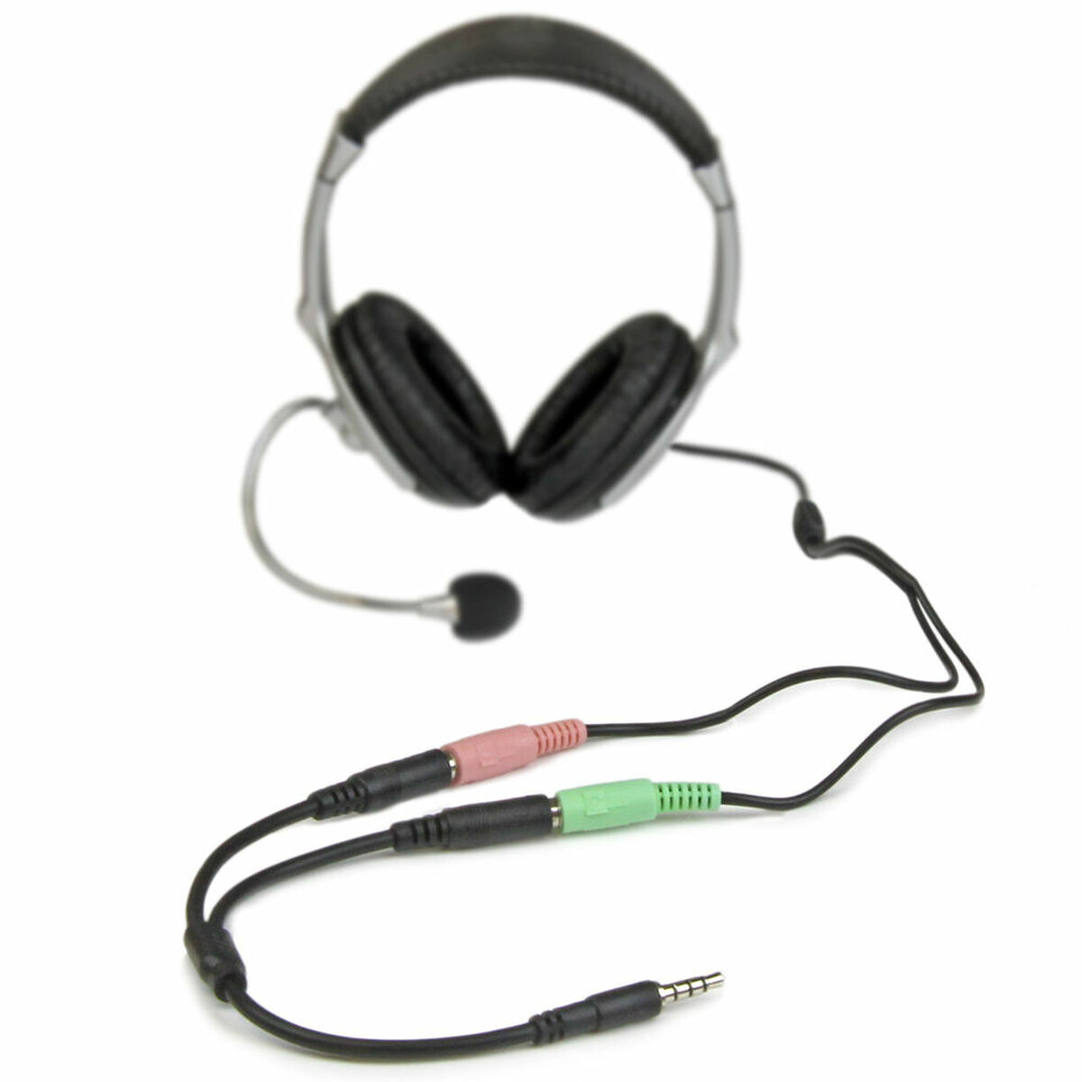 Audio Jack Adapter Startech MUYHSMFF             Svart 0,2 m - 8