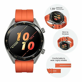 Smartklocka Huawei 1,39" AMOLED Orange (Renoverade A)