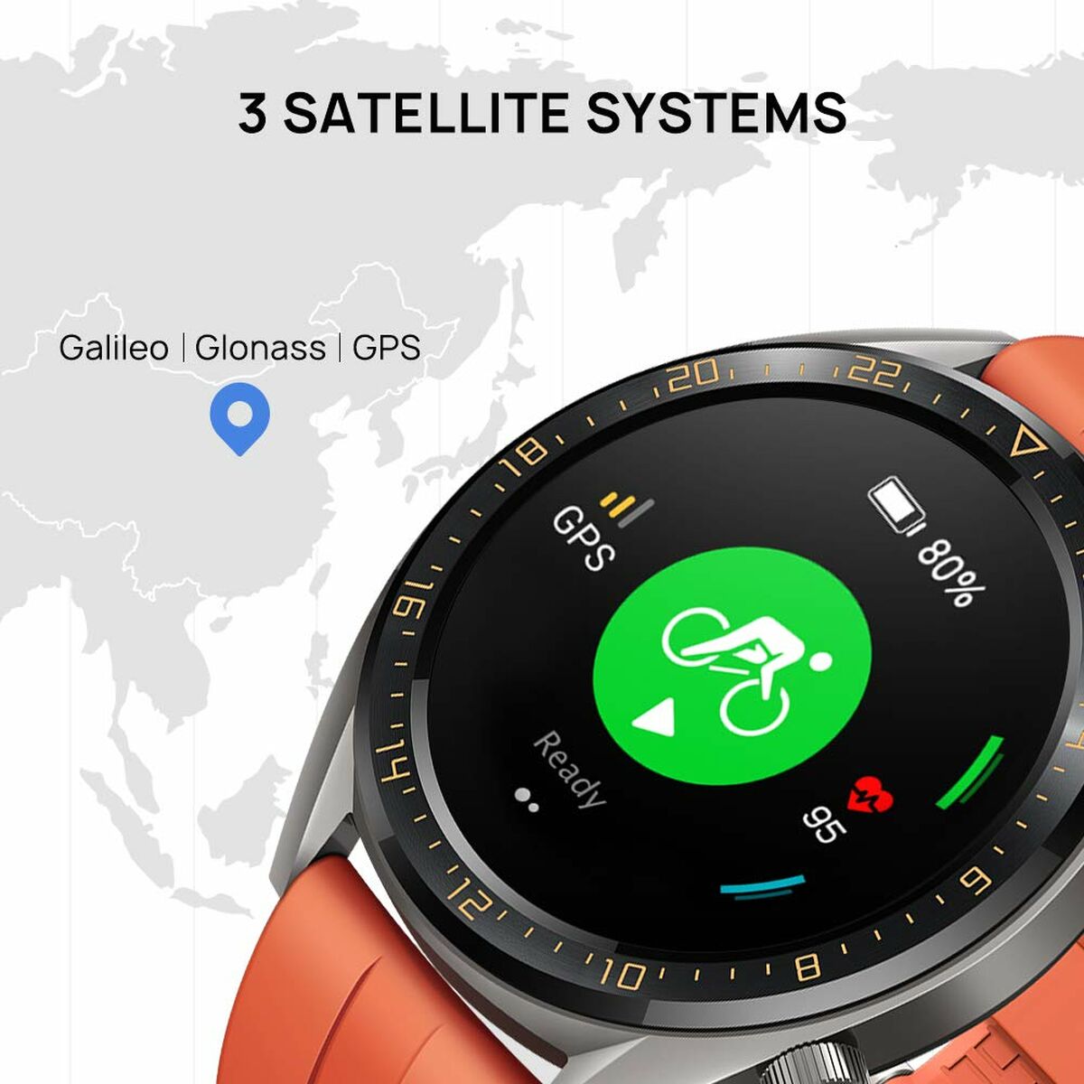 Smartklocka Huawei 1,39" AMOLED Orange (Renoverade A) - 7