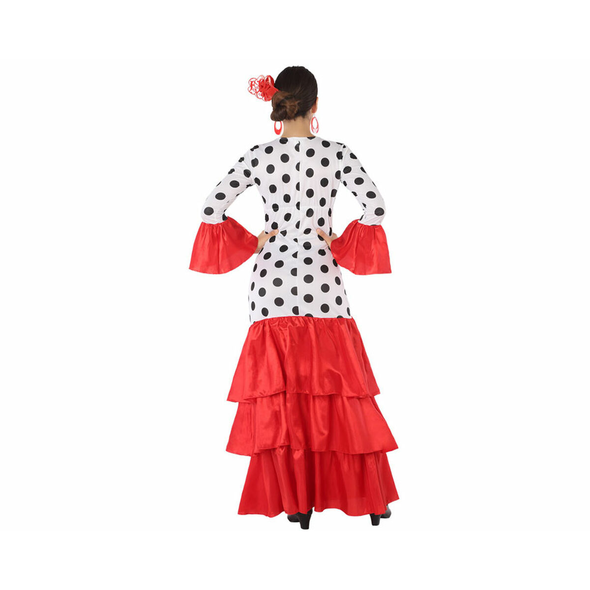 Maskeraddräkt vuxna Flamenca Röd Spanien - 12