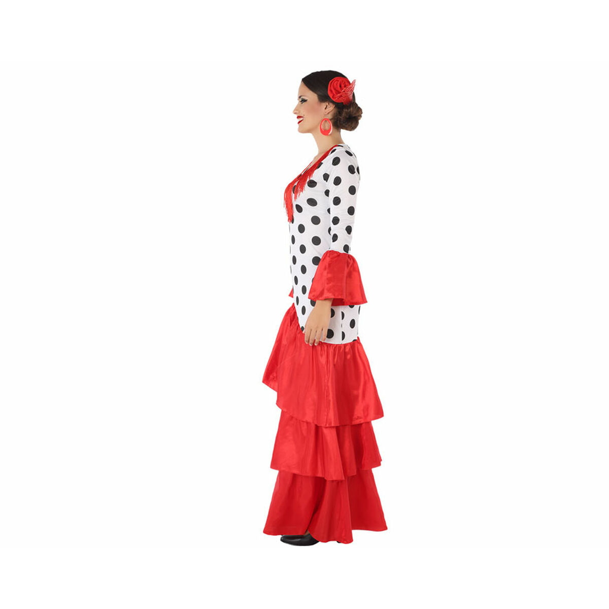 Maskeraddräkt vuxna Flamenca Röd Spanien - 11