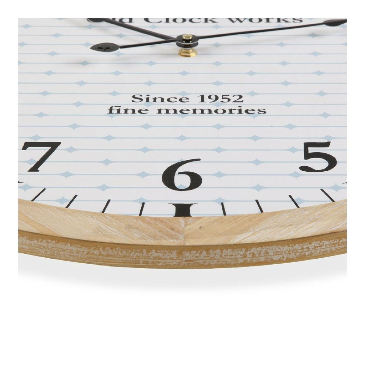 Väggklocka Versa Vintage Metall Snöre Trä MDF (53 x 5 x 53 cm) - 2
