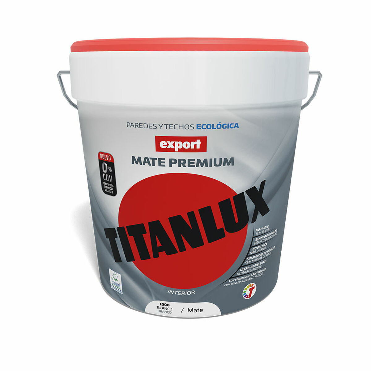 Måla Titanlux Export f31110015 Vit Vinyl 15 L - 2
