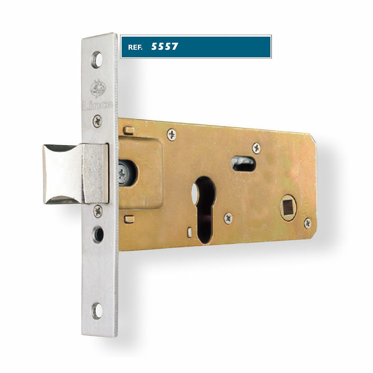 Instickslås Lince 5557-9555770 Rostfritt stål ickel 70 mm Att packa - 2