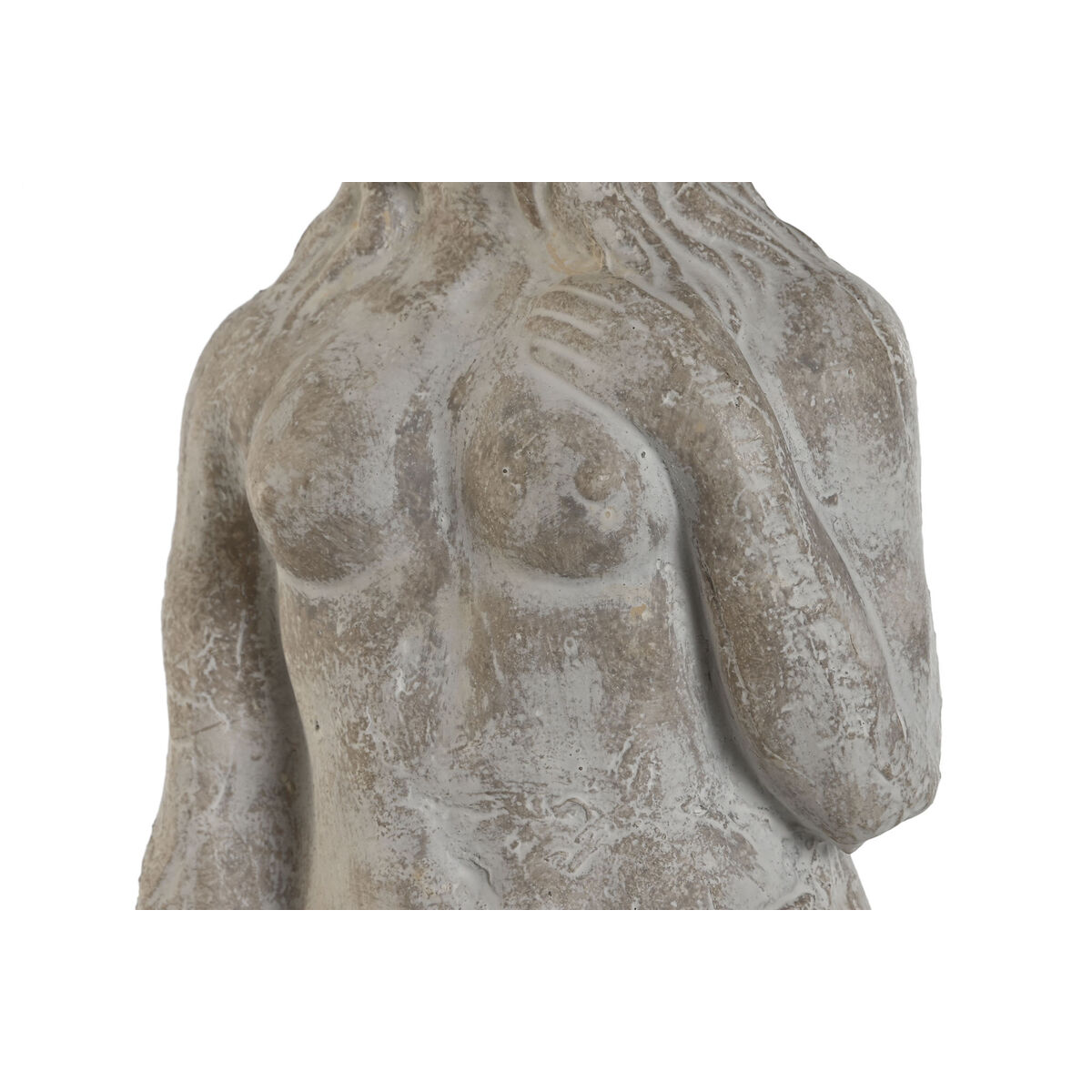Prydnadsfigur Home ESPRIT Grå Kvinna Romantisk Antikbehandlad 17 x 17 x 61 cm - 4