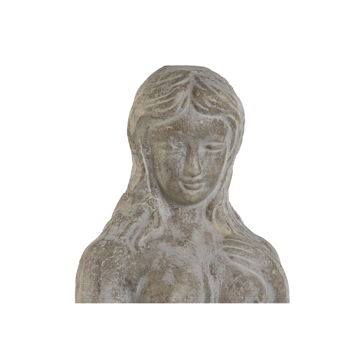 Prydnadsfigur Home ESPRIT Grå Kvinna Romantisk Antikbehandlad 17 x 17 x 61 cm - 2