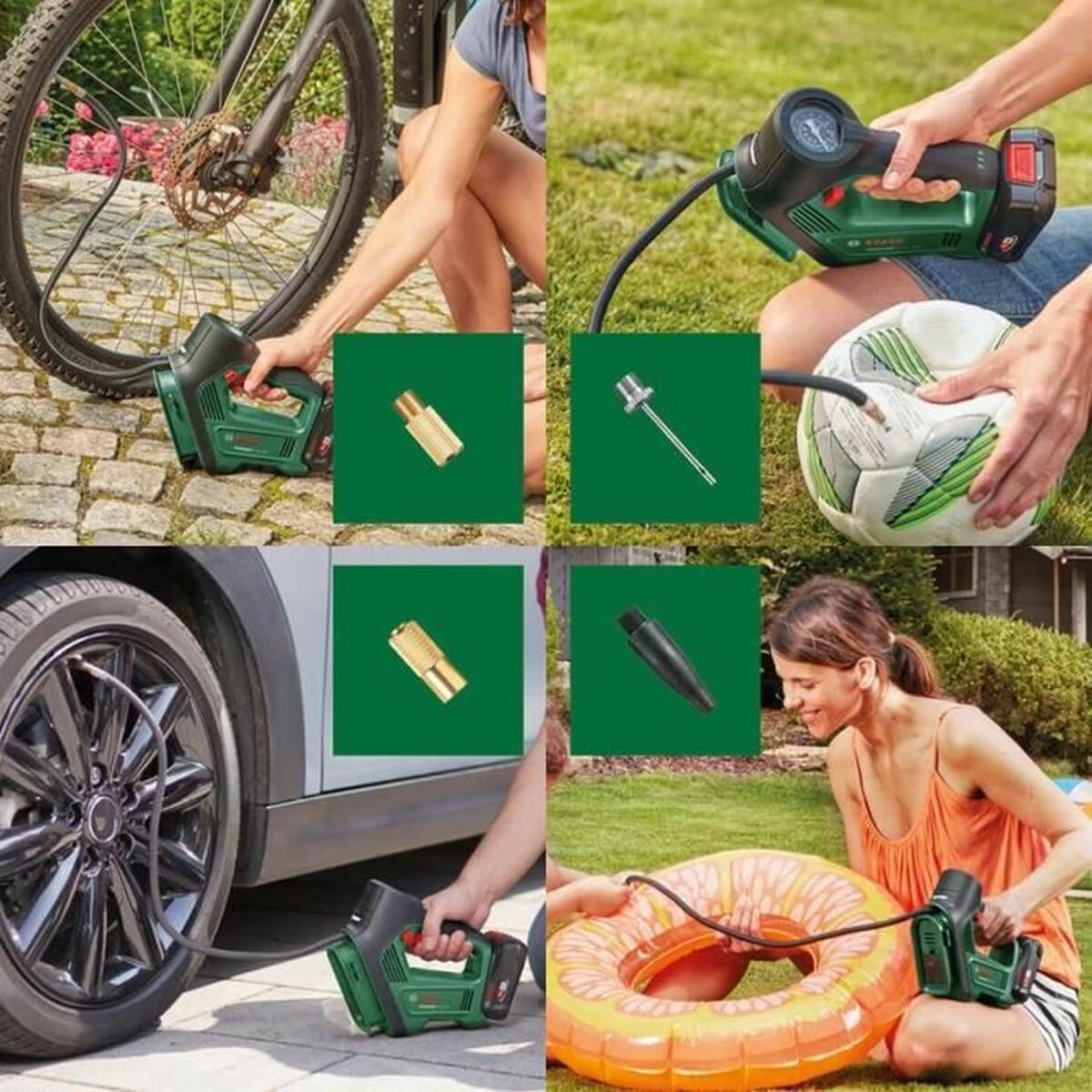 Luftkompressor BOSCH Universalpump Grön - 3