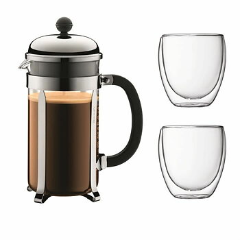 Kaffepress Bodum Grå 1 L 0,35 L (8 antal)