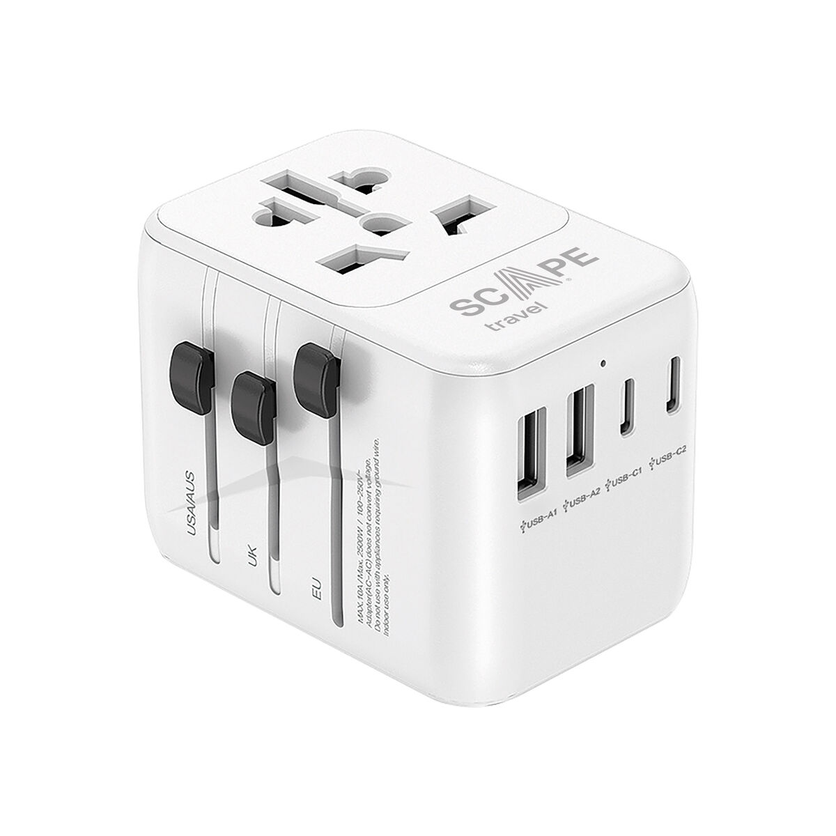 Plugg adapter Scape Travel 651UC Plast