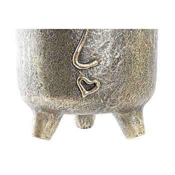 Vas DKD Home Decor Gyllene Magnesium Modern Ansikte 33 x 23 x 25,5 cm