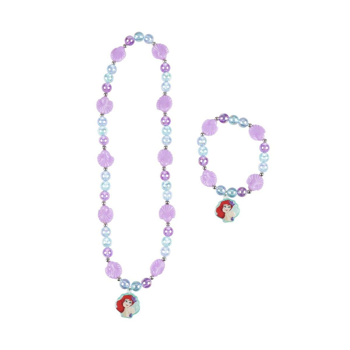 Necklace and Bracelets set Disney Princess Purpur 2 Delar - 2