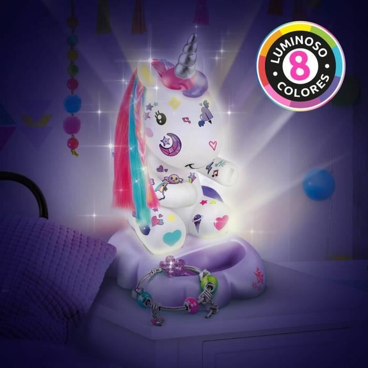 Lysande enhörning Canal Toys Cosmic Unicorn Lamp to Decorate Collector's Editio Multicolour - 4