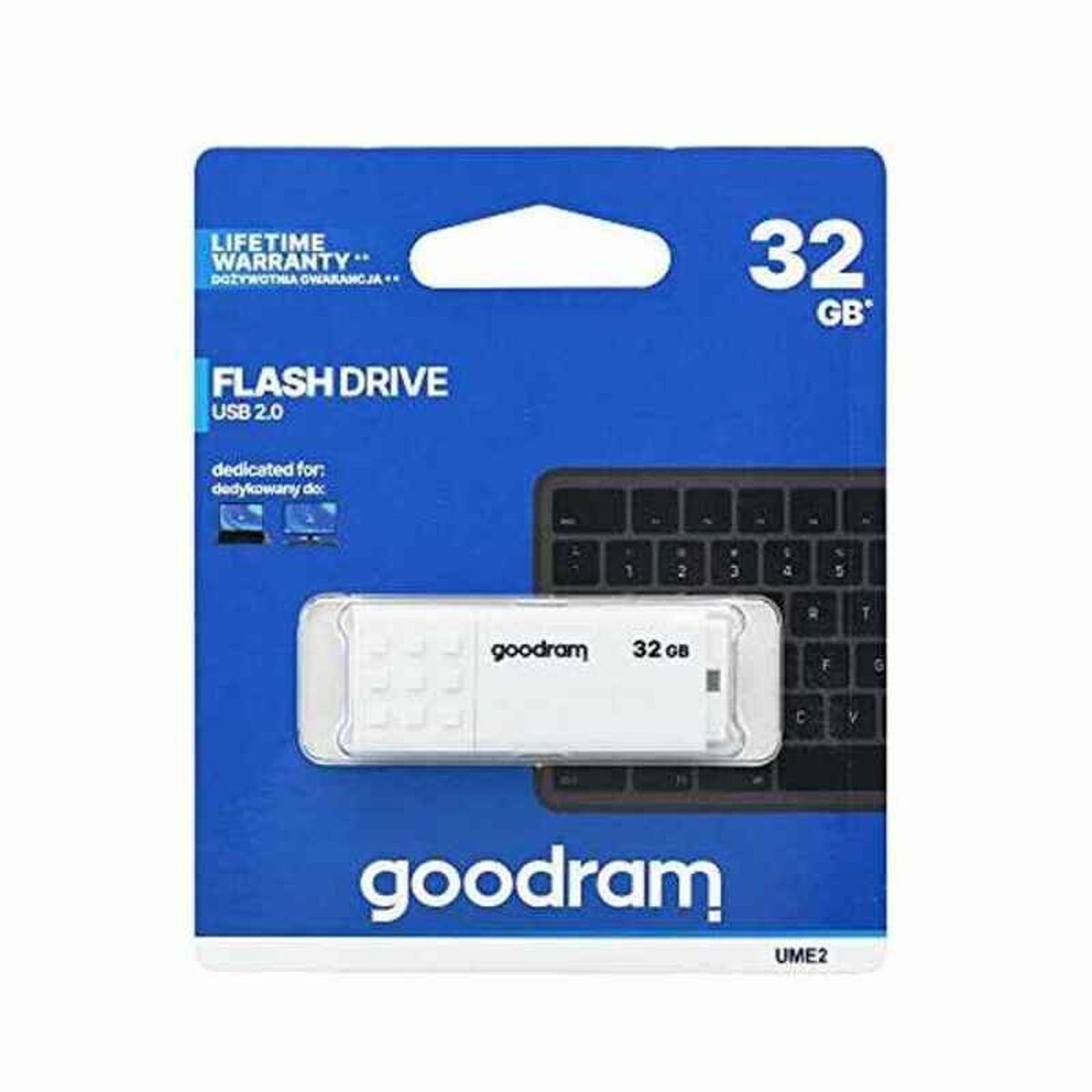 USB-minne GoodRam UME2 Vit 32 GB 5 MB/s-20 MB/s - 2