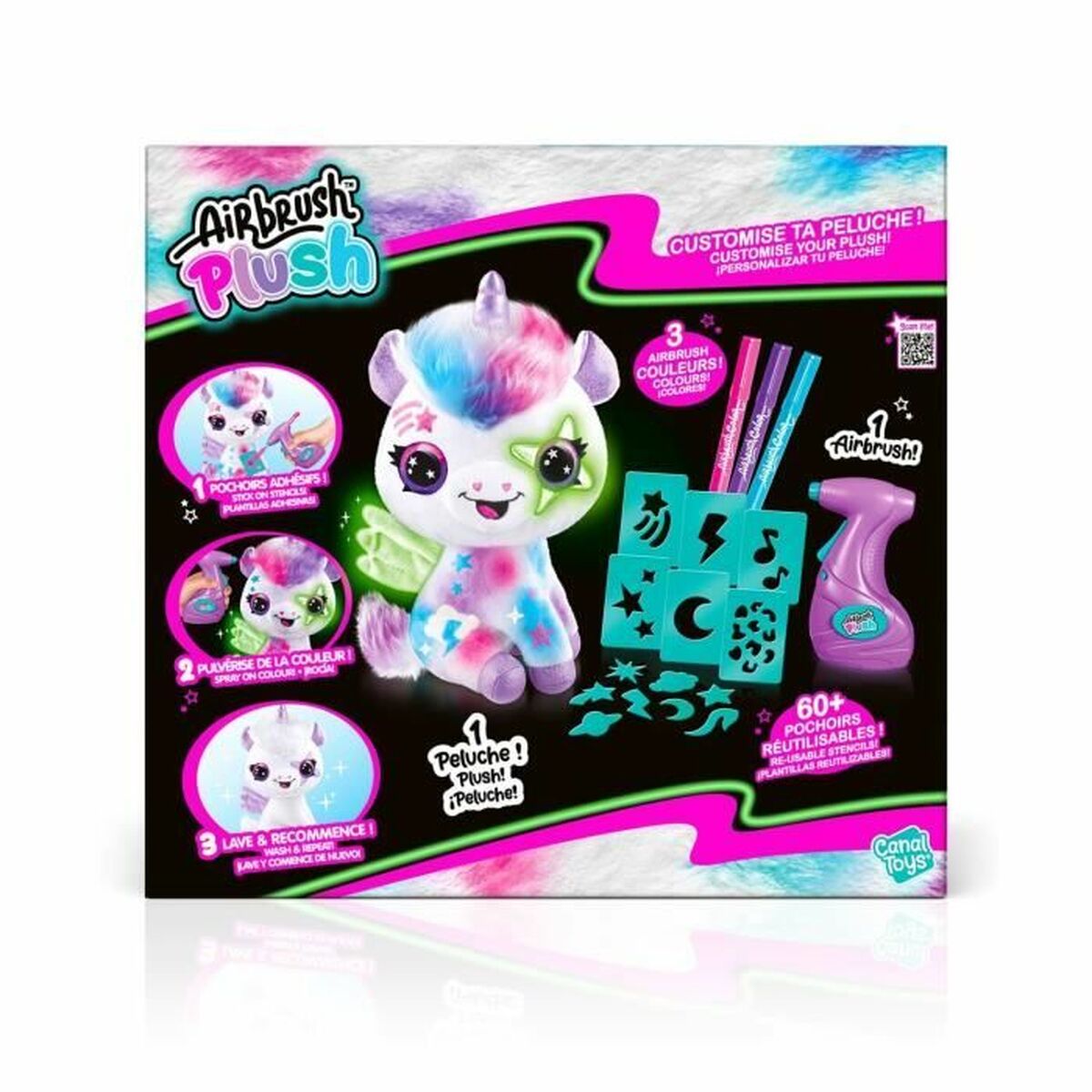 Lysande enhörning Canal Toys Vit Multicolour - 2