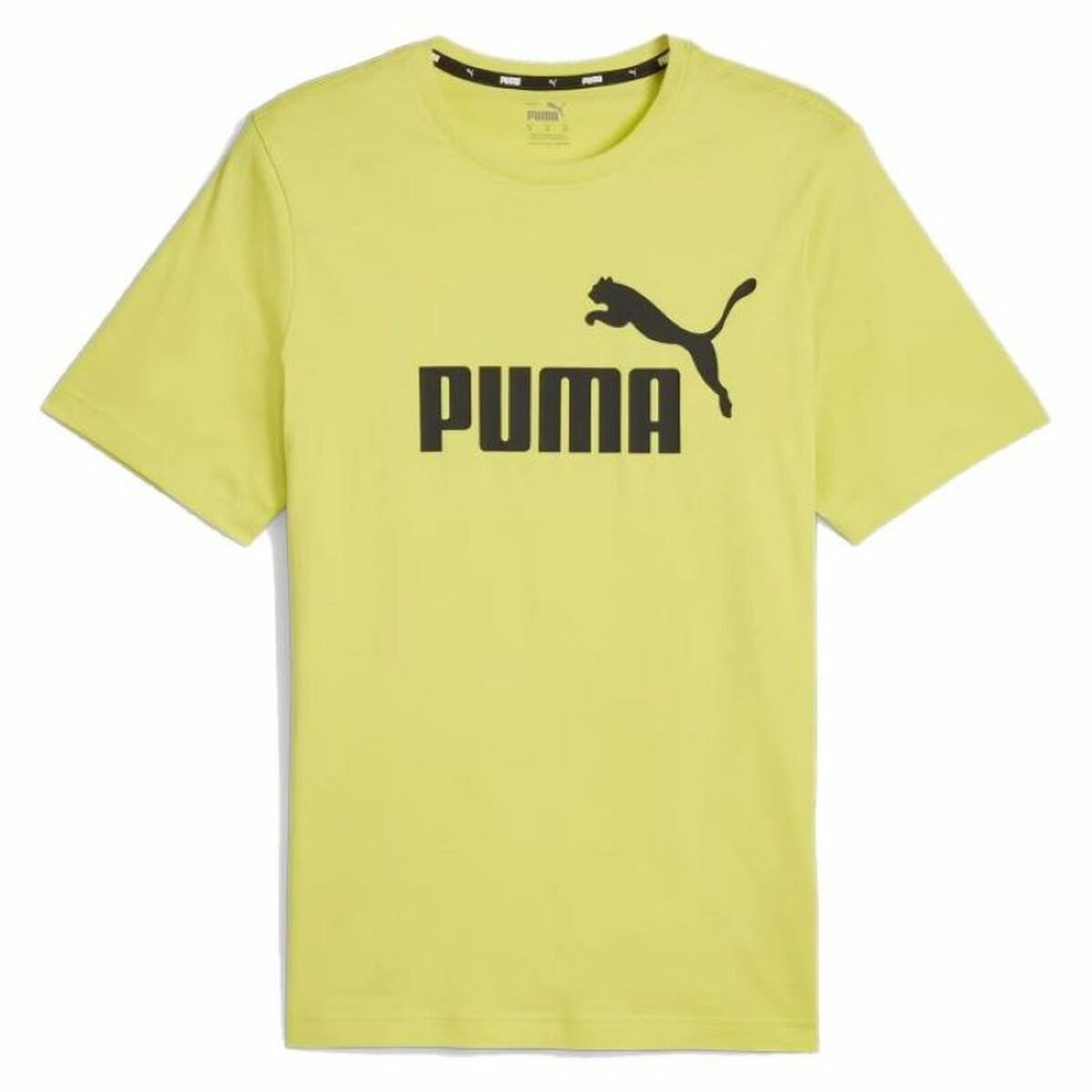 Sporttröja med ärmar Puma ESS LOGO TEE 586667 66 Grön