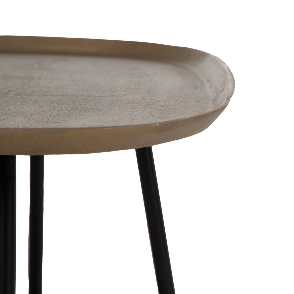 Soffbord Svart Gyllene 61 x 61 x 37 cm - 4