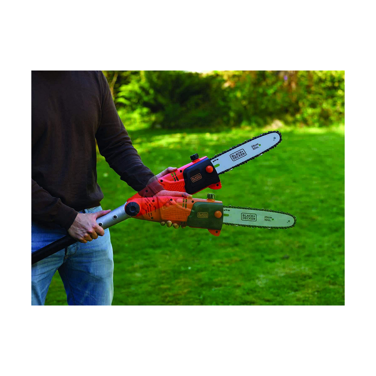 Motorsåg Black & Decker 800 W Skaft till utdragbar stång - 6