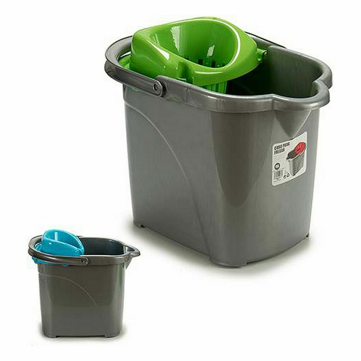 Hink Med hjul Plast 15 L 31 x 31 x 41 cm (24 antal) - 6