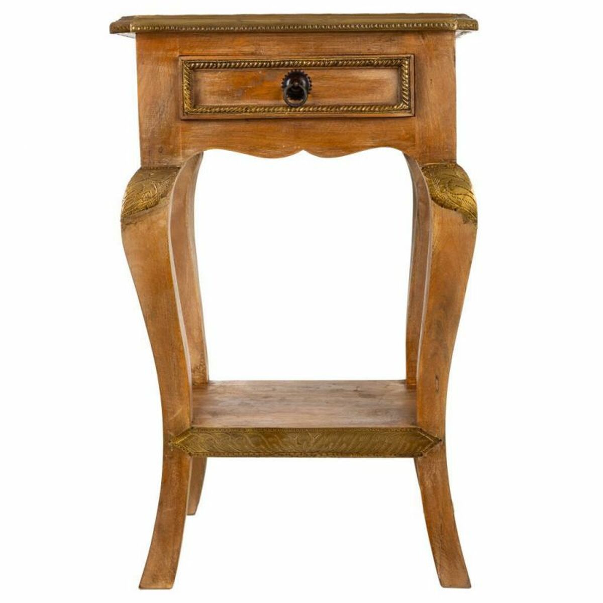 Nattduksbord Alexandra House Living Gyllene 28 x 61 x 38 cm - 3