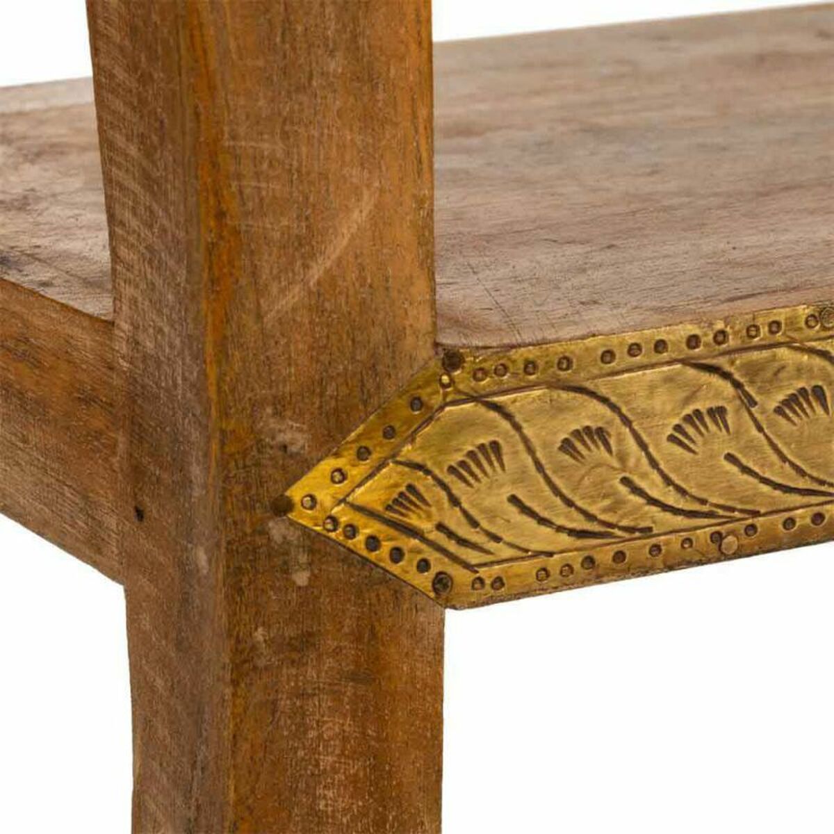 Nattduksbord Alexandra House Living Gyllene 28 x 61 x 38 cm - 7