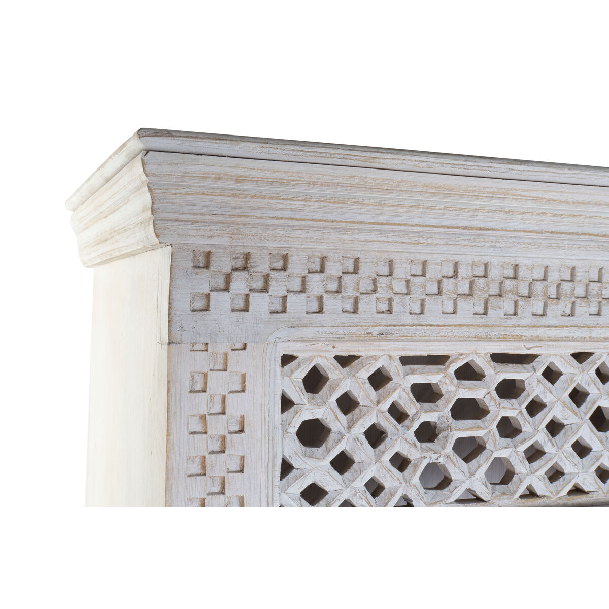 Bokhylla Home ESPRIT Vit Mangoträ Trä MDF 180 x 40 x 200 cm - 3