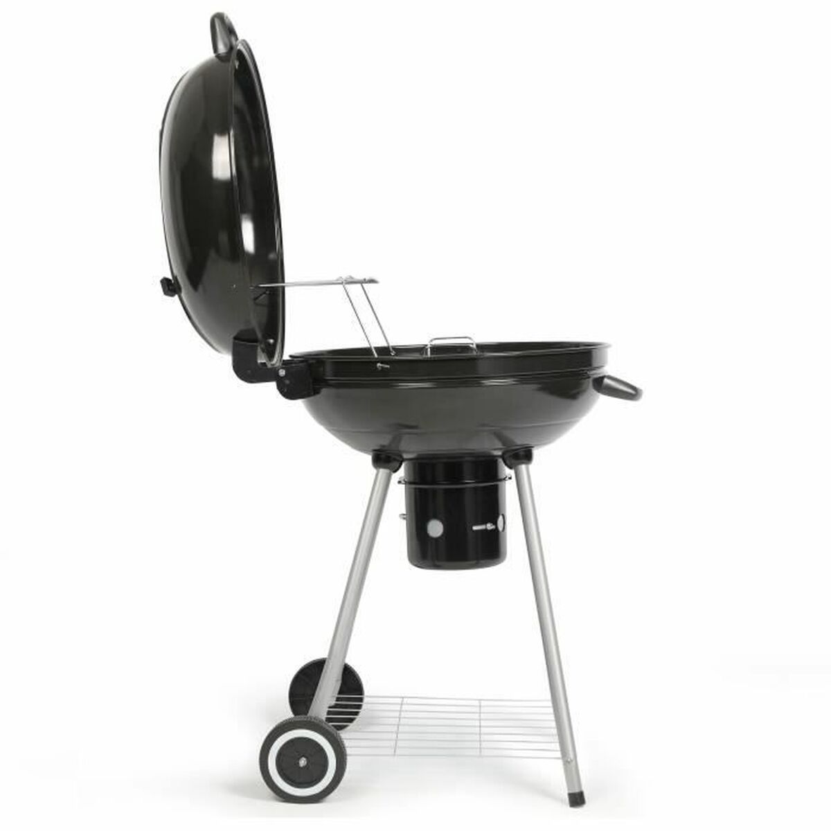 Kolgrill med lock och hjul Livoo DOC270 Svart Metall Rund - 9