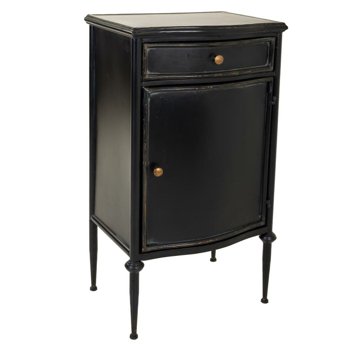 Nattduksbord Alexandra House Living Svart 36 x 86 x 46 cm