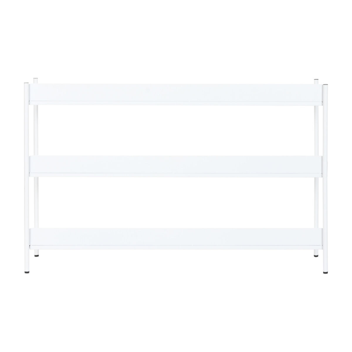 Bokhylla Home ESPRIT Vit Metall 120 x 30 x 76 cm - 2
