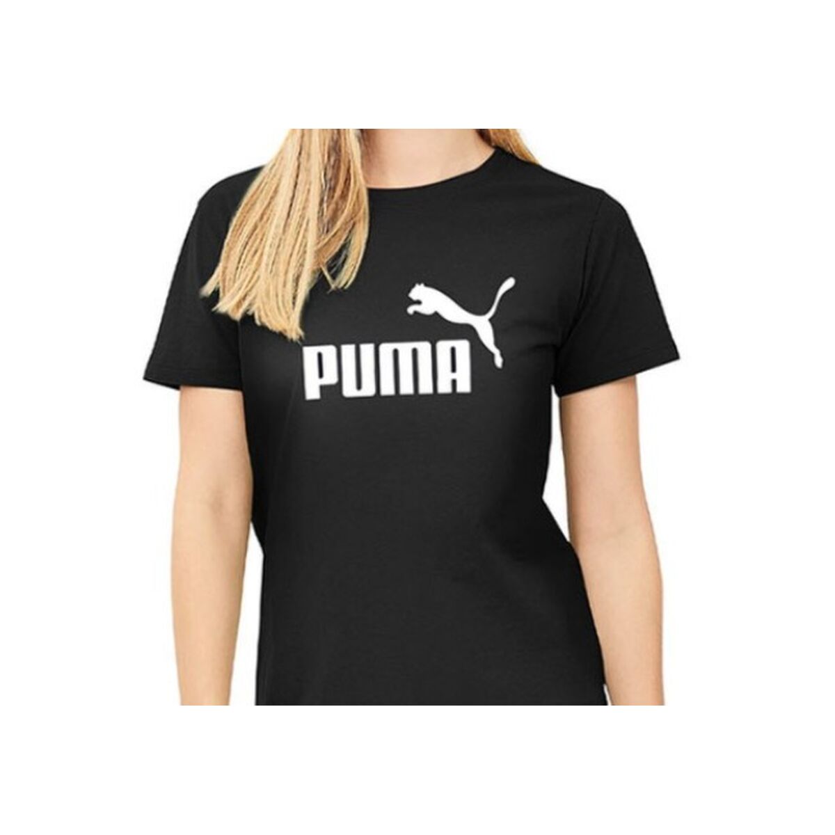 T-shirt med kortärm Dam Puma LOGO TEE 586774 01 Svart - 2
