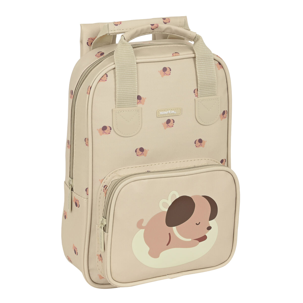 Skolryggsäck Safta Puppy 20 x 28 x 8 cm Beige - 3