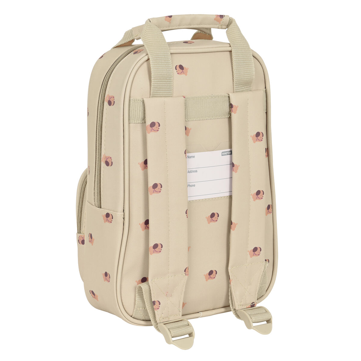 Skolryggsäck Safta Puppy 20 x 28 x 8 cm Beige - 5