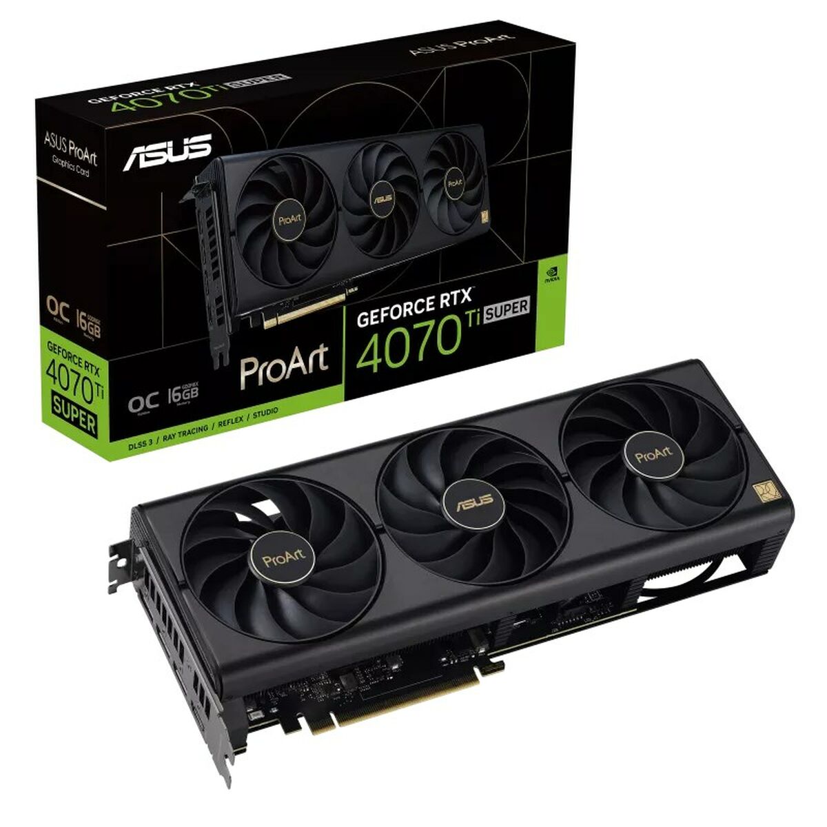 Grafikkort Asus ProArt -RTX4070TIS-O16G GEFORCE RTX 4070 TI SUPER 16 GB GDDR6X - 3