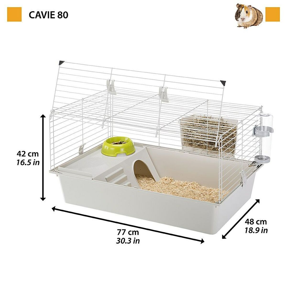 Bur Ferplast Cavie Metall Plast 77 x 45 x 48 cm - 9