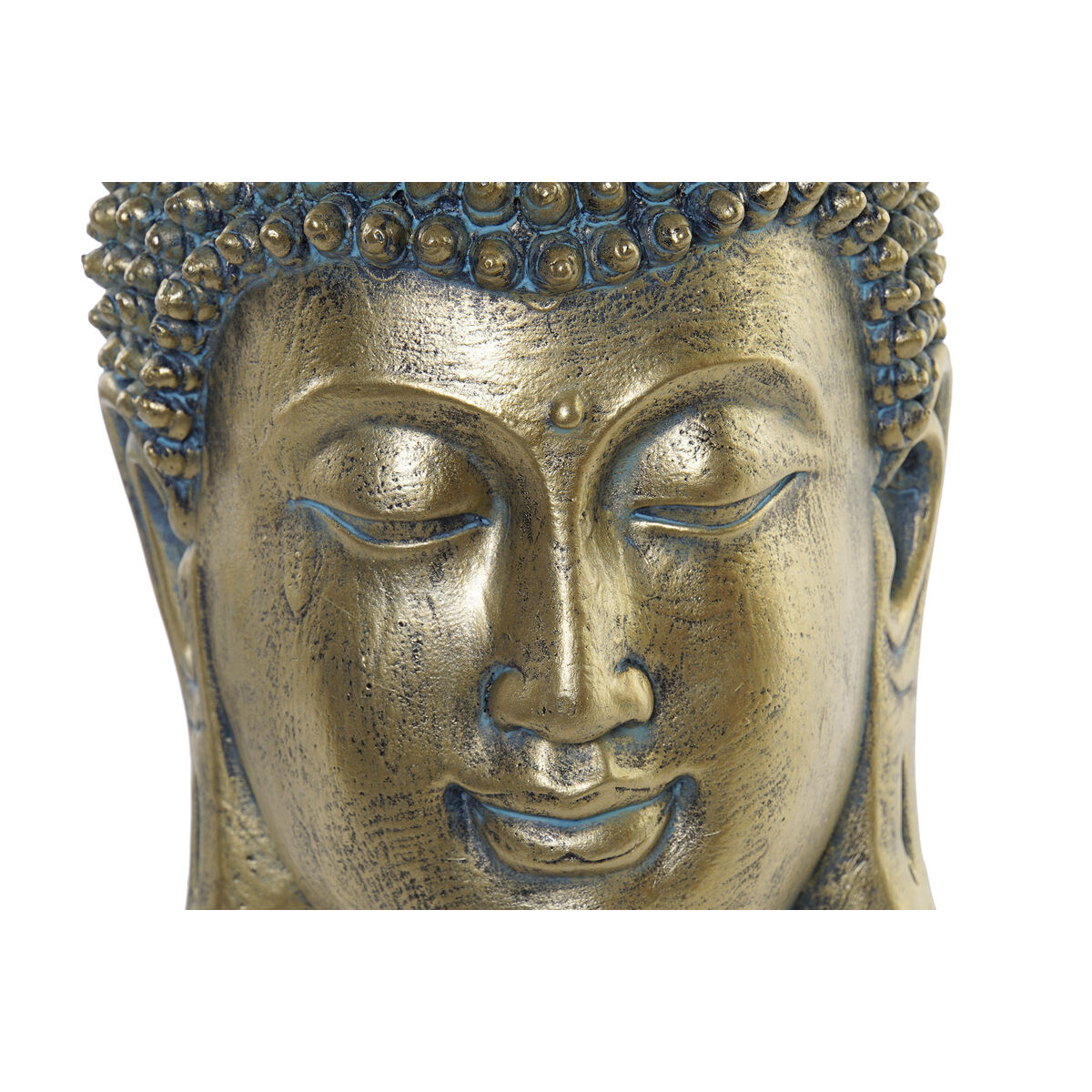 Prydnadsfigur Home ESPRIT Gyllene Buddha Orientalisk 16 x 15,5 x 28 cm - 2