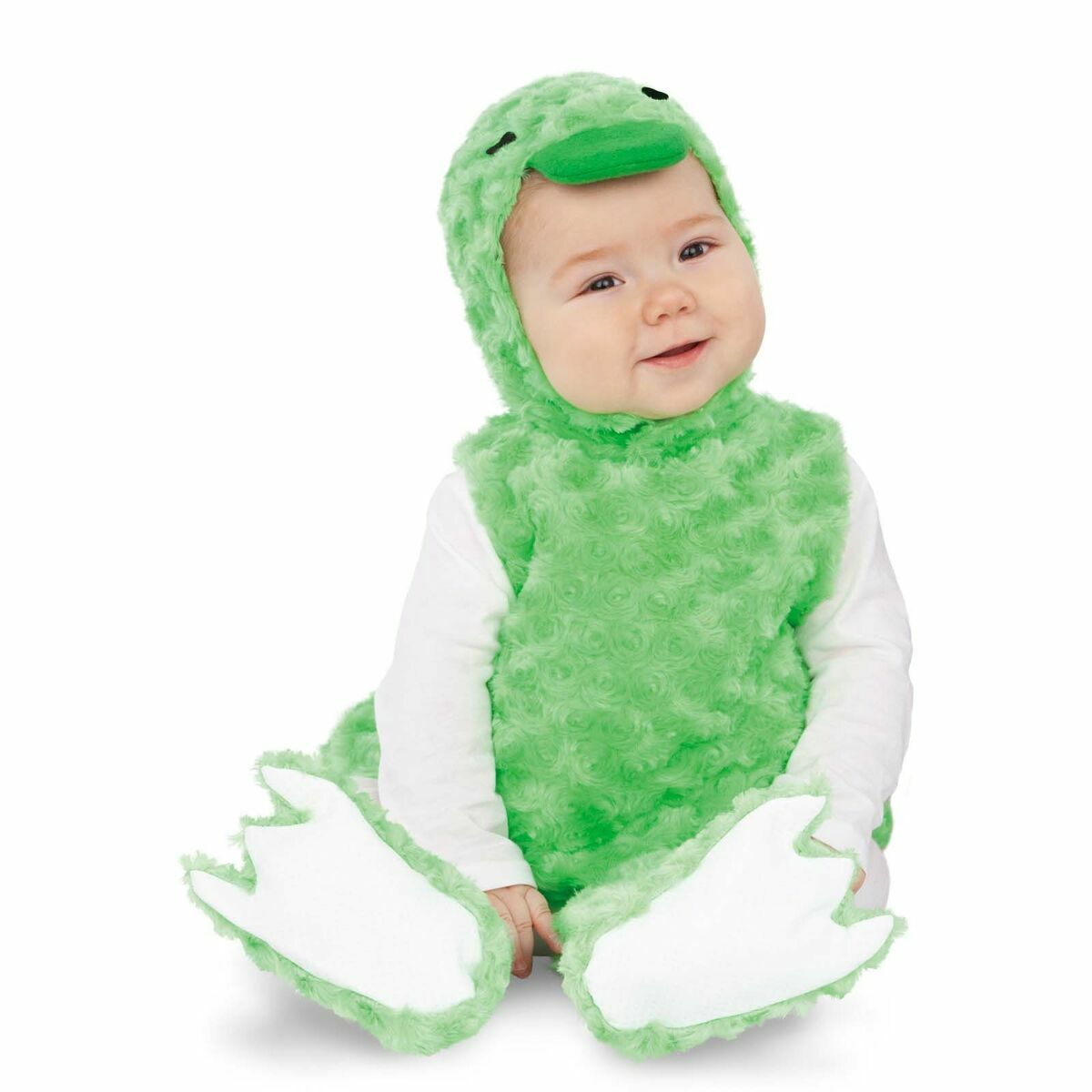 Maskeraddräkt bebis My Other Me Anka Grön (4 Delar) - 4