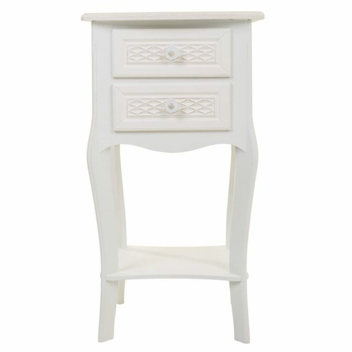 Nattduksbord Alexandra House Living Vit Kräm 31 x 71 x 38 cm - 2