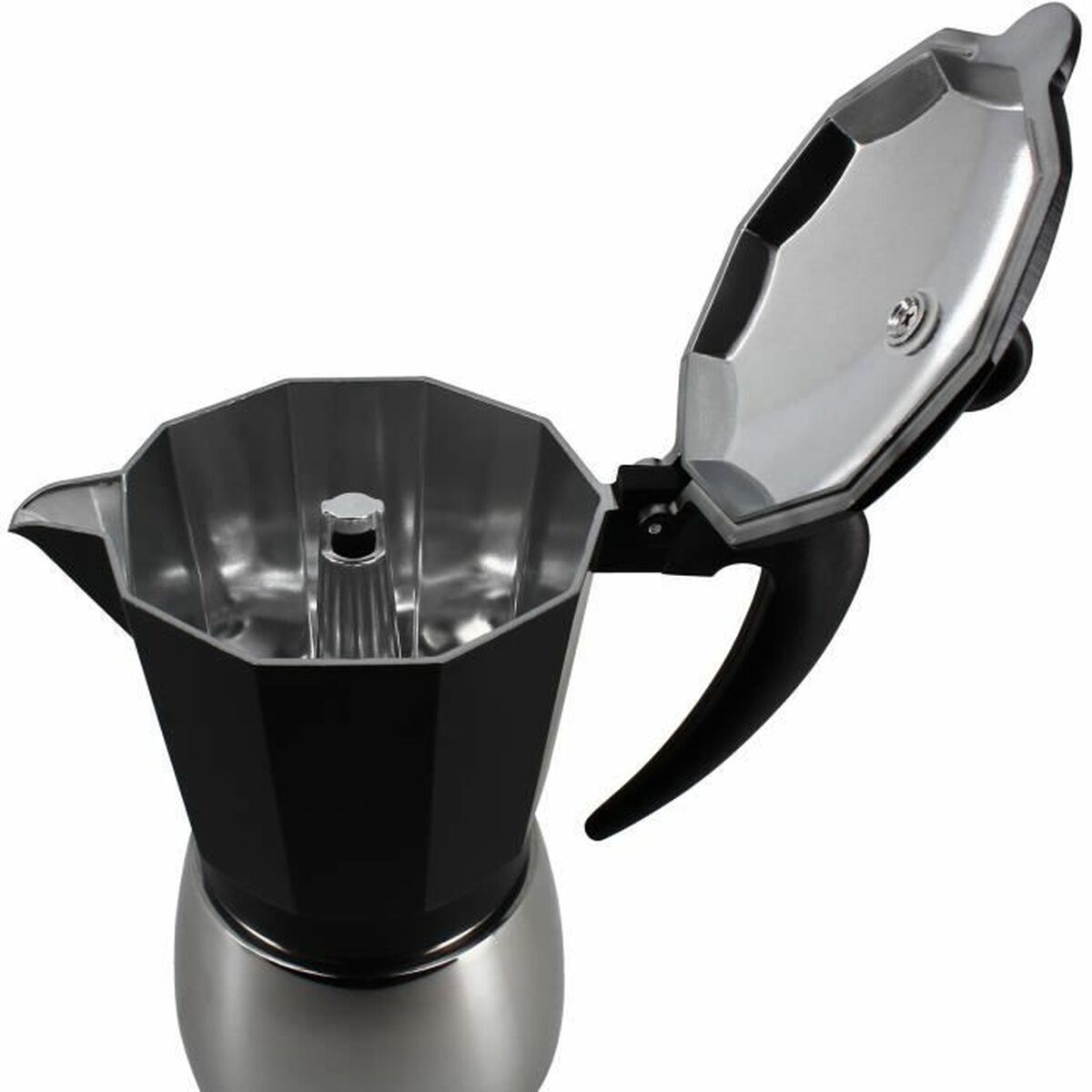 Italiensk Kaffepanna Menastyl Aluminium 9 Koppar 6 Koppar - 2