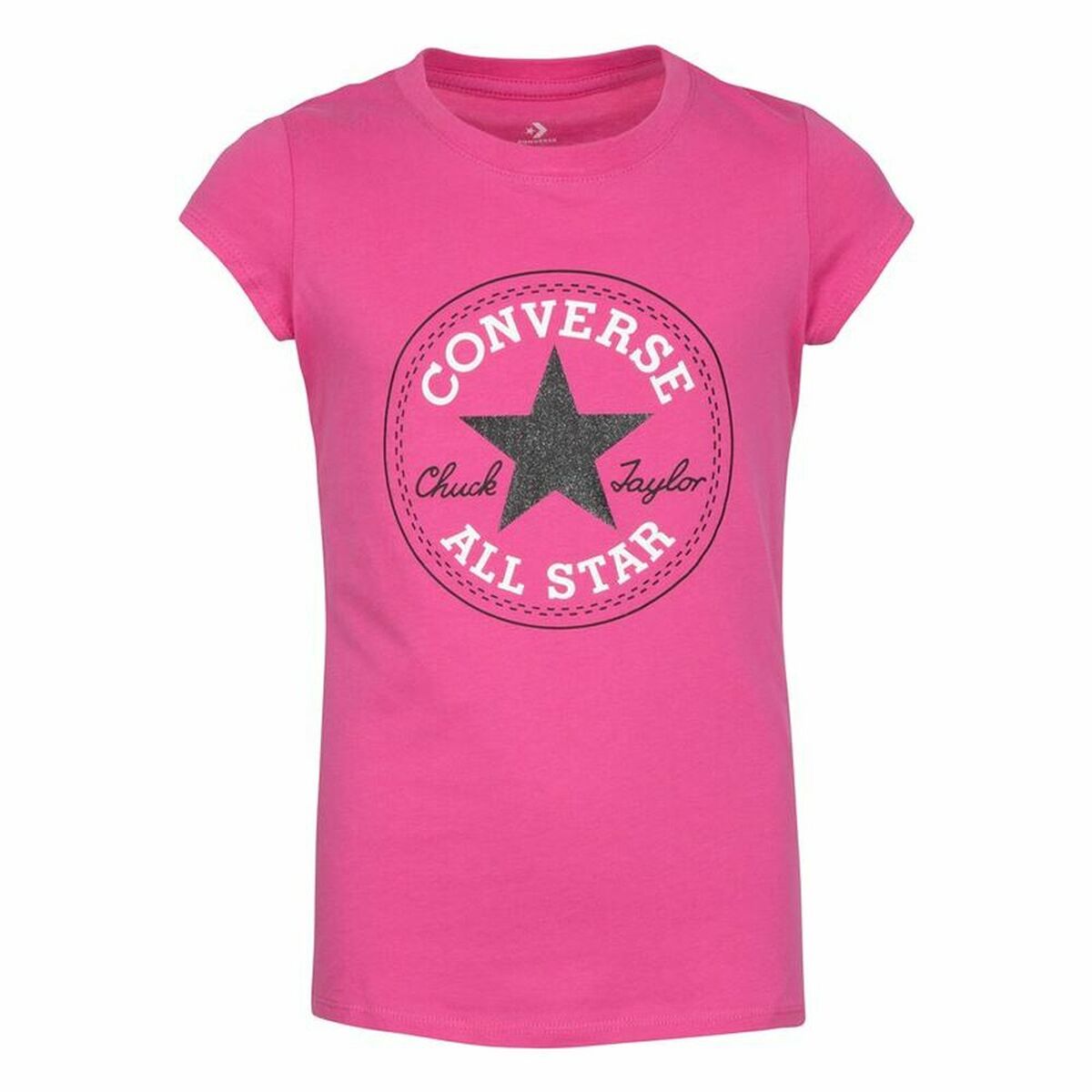 Barn T-shirt med kortärm Converse Rosa