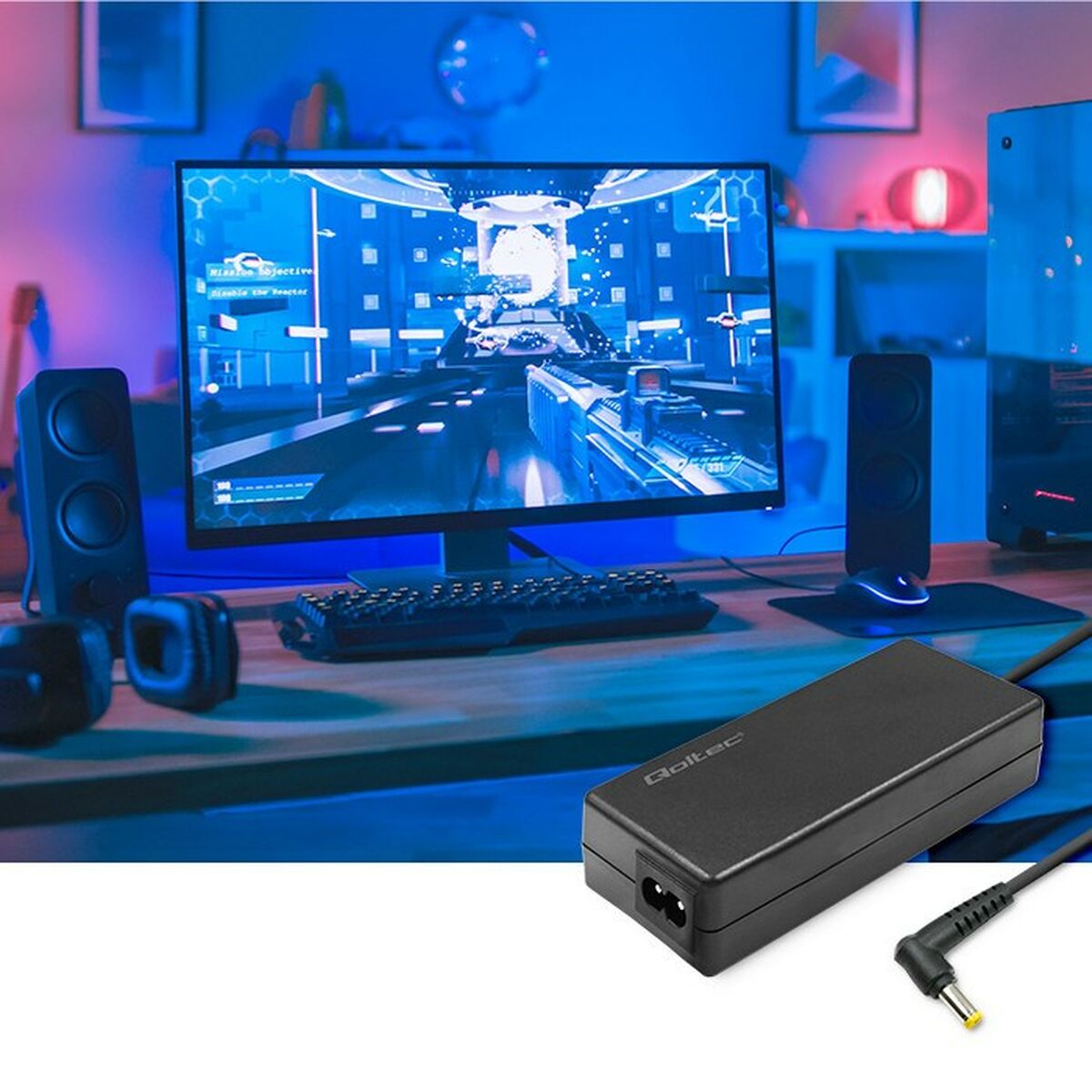 Laptopladdare Qoltec 52410 40 W - 8