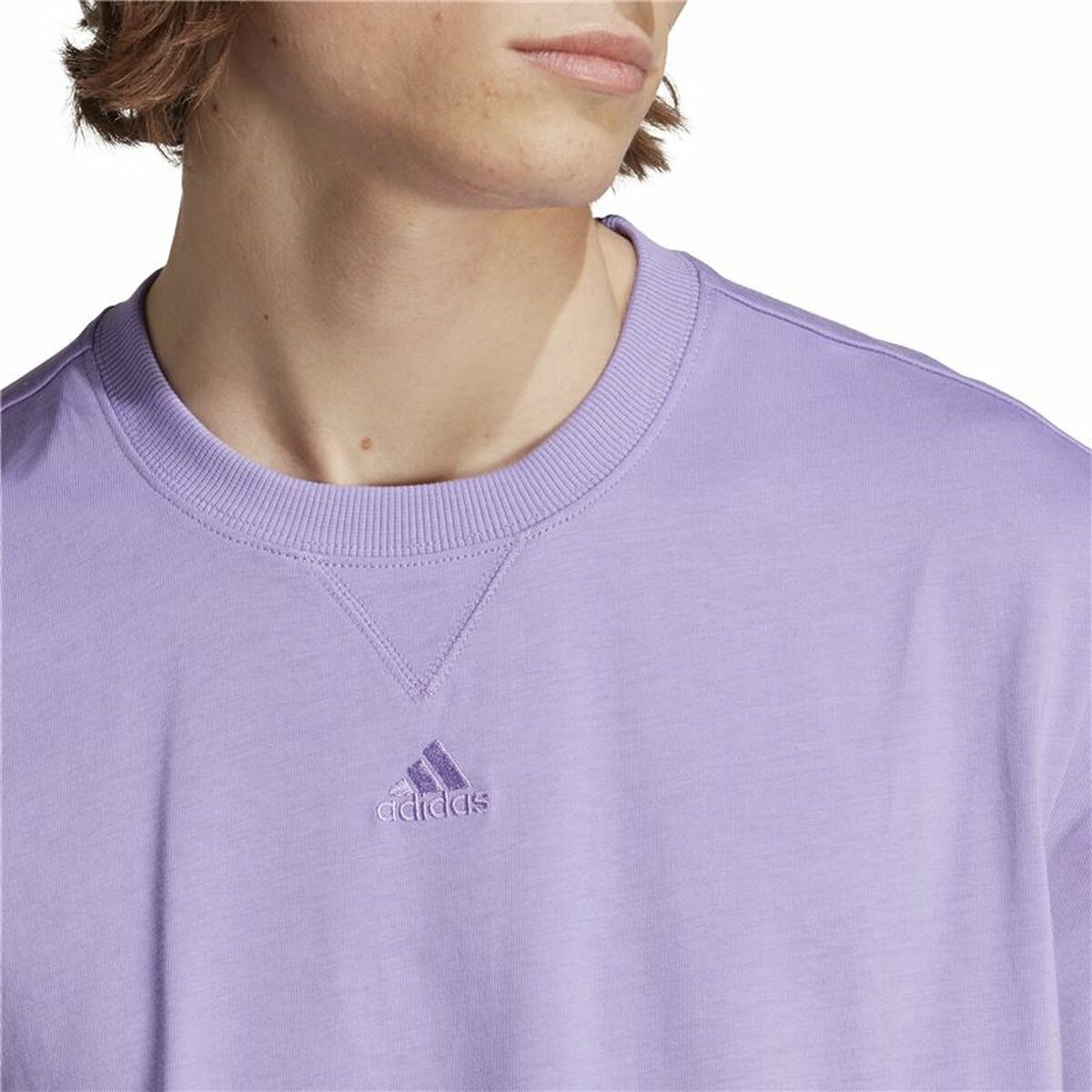 T-shirt med kortärm Herr Adidas All Szn Purpur - 6